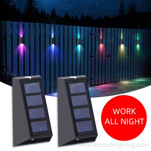 Solar Led Wireless Wall Light Decoration Garden Lamp